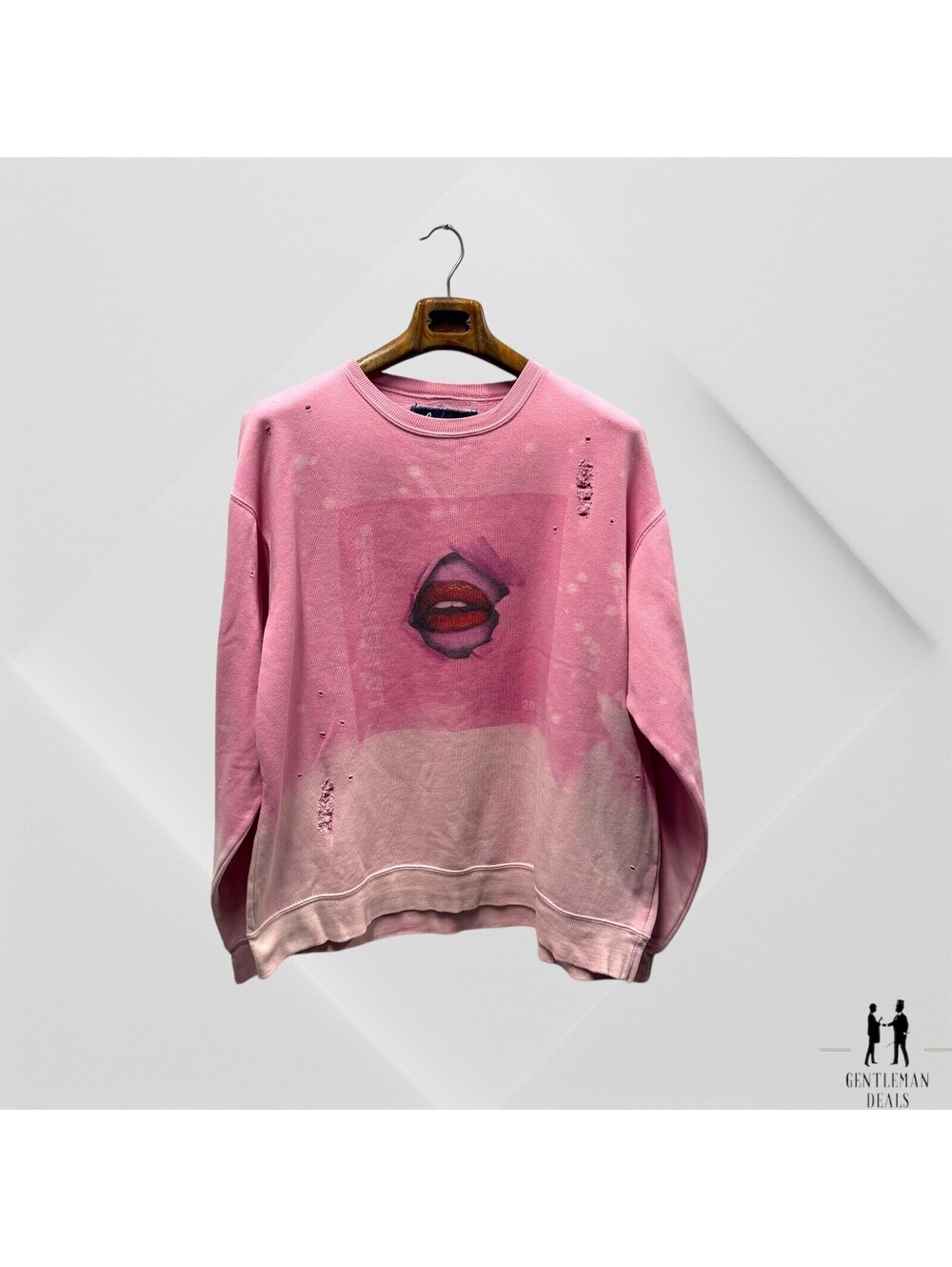 La Detresse Revolve Baby Pink Tie Dye Pullover Sweatshirt L Break Through
